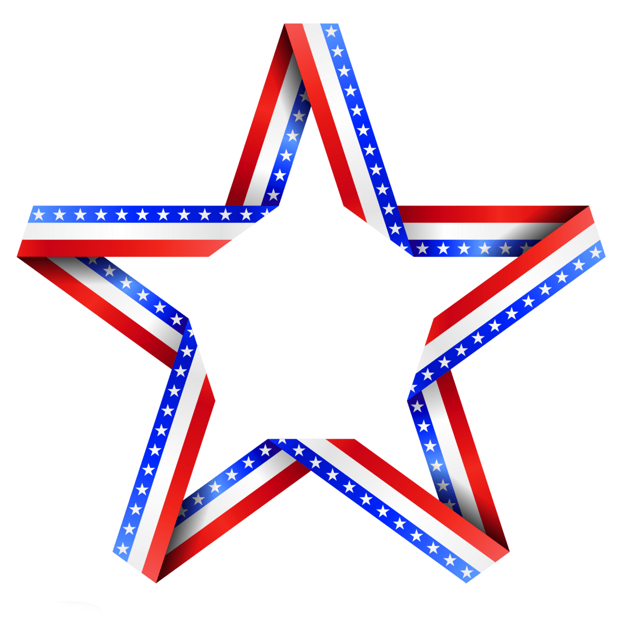 4th of july american star decor clipart vector