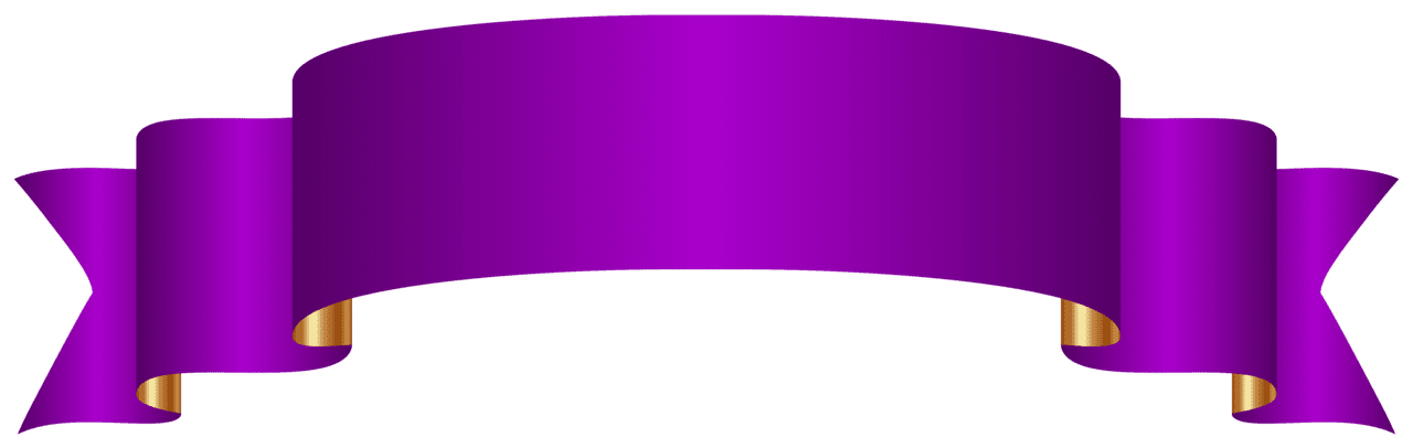 Purple banner clipart image