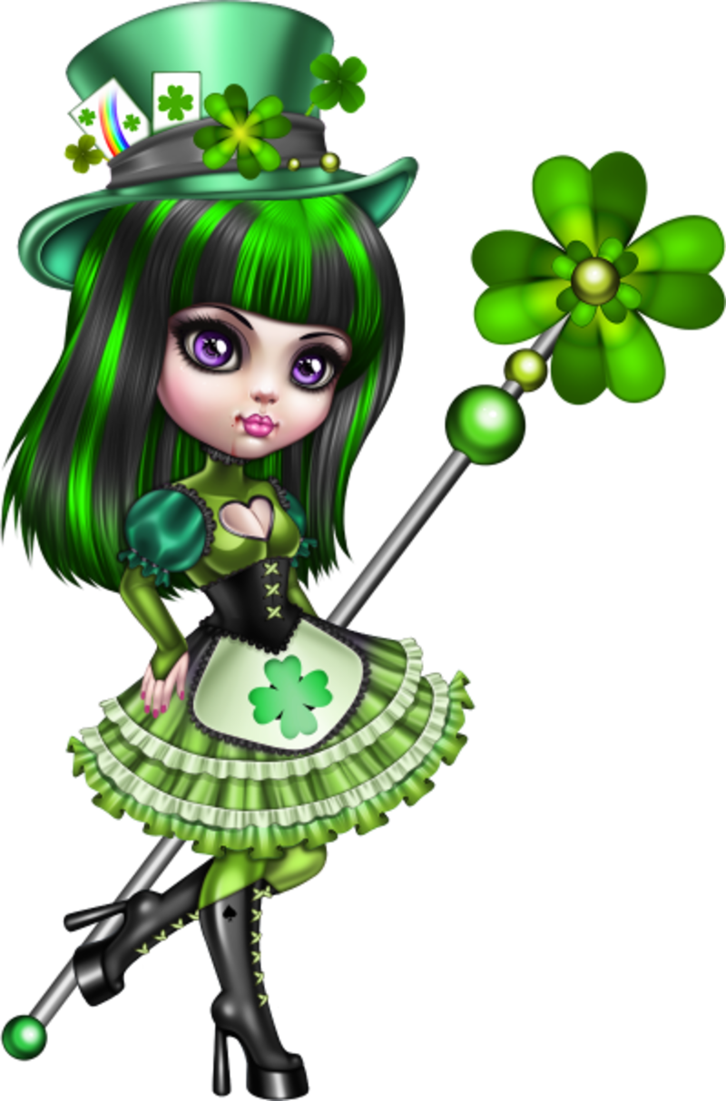 Leprechaun st patrick page cute art fairy cartoon drawings of animals clipart image