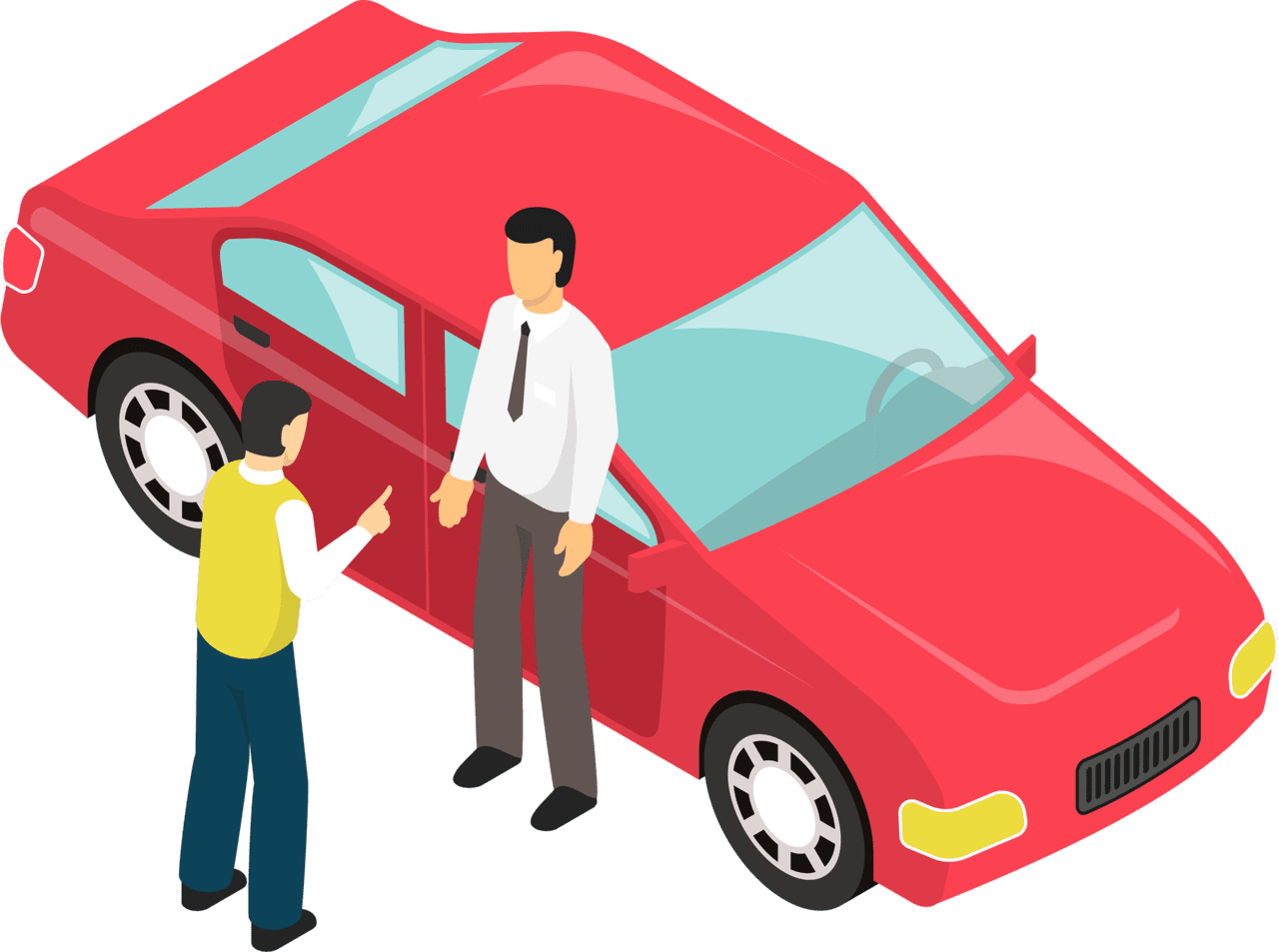 Cars car insurance vector clipart image