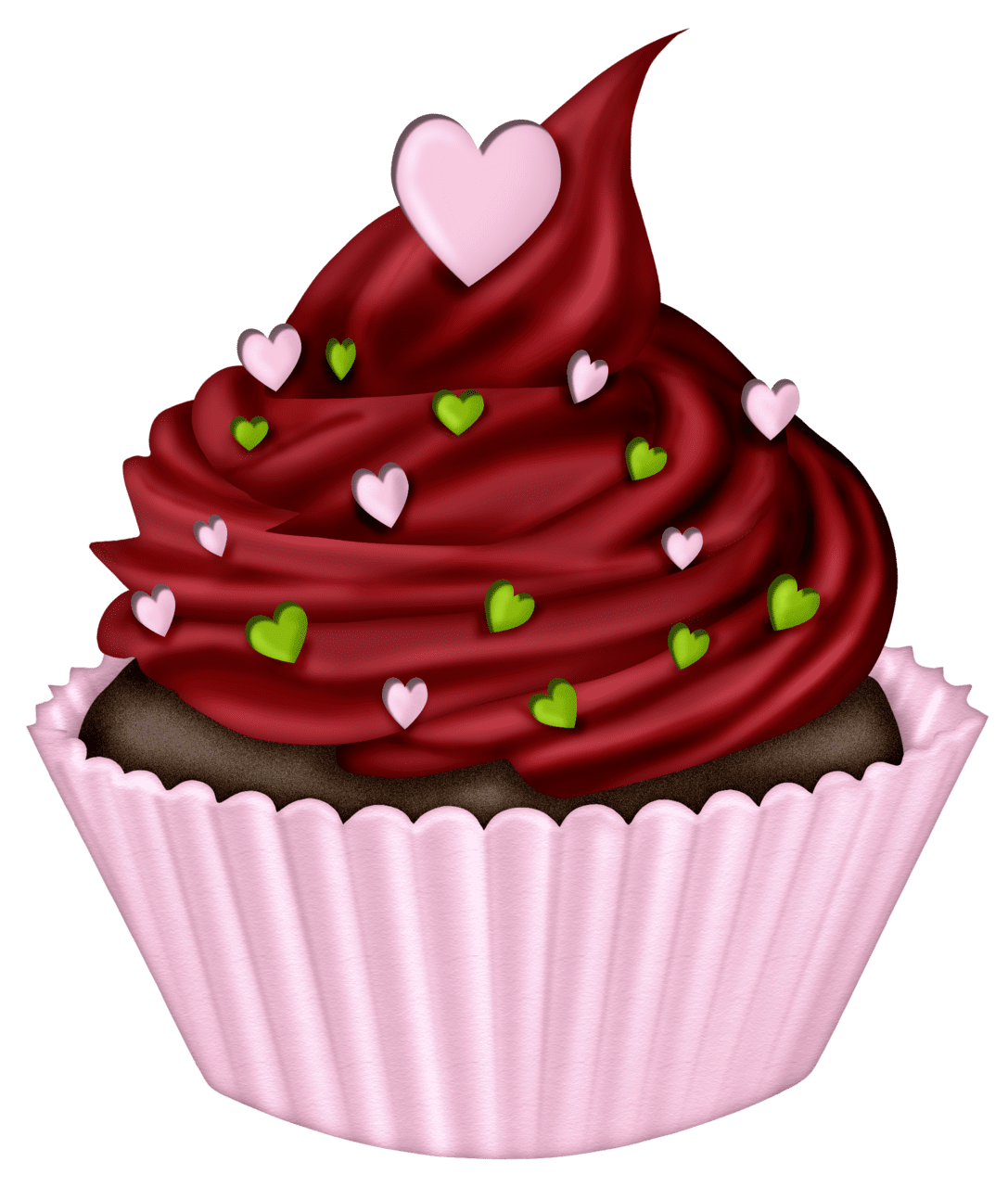 Cupcake pin page clipart logo