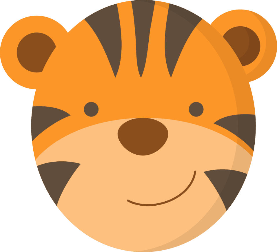 Tiger jungle clipart background