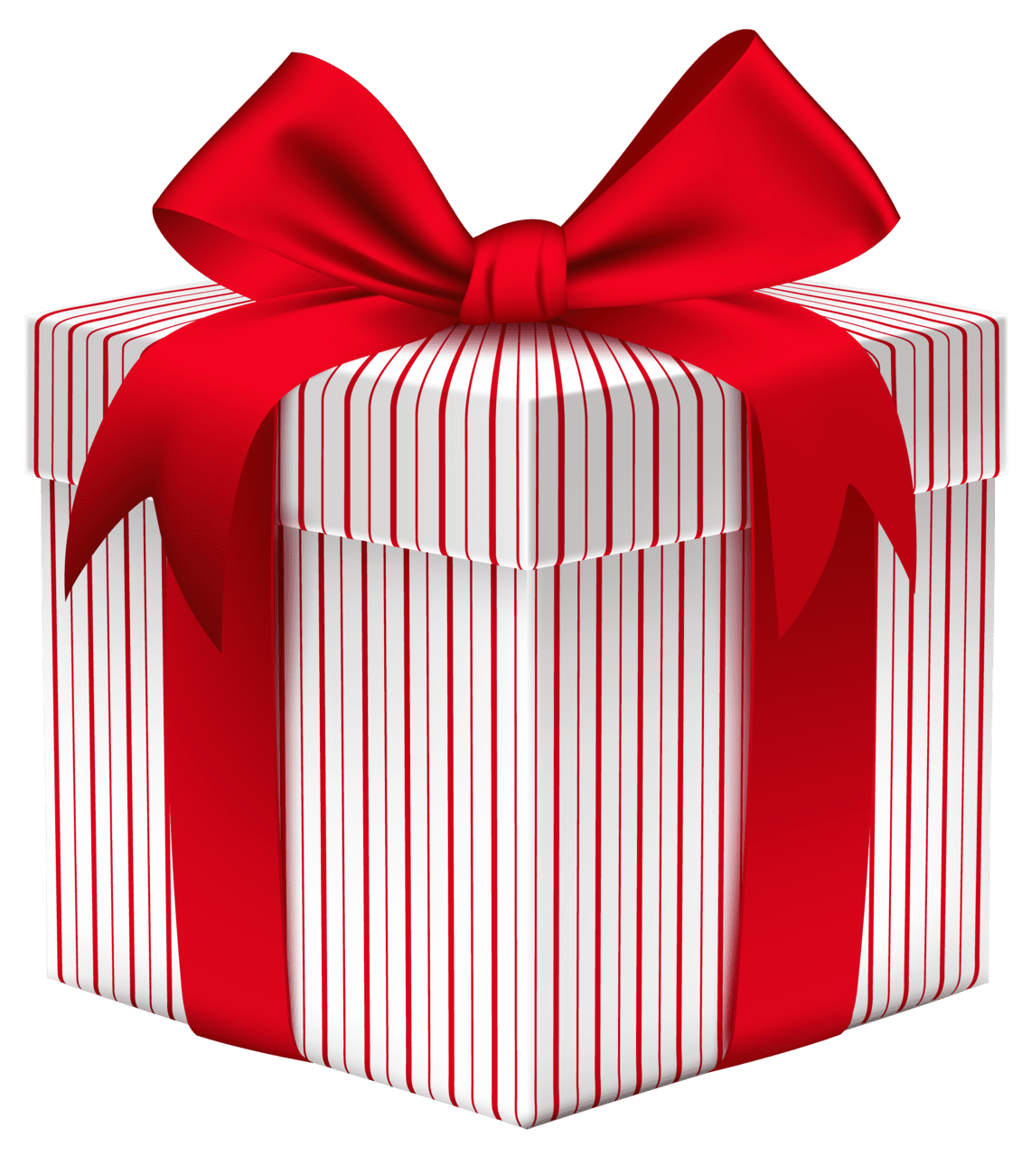 Gift box with bow clipart image