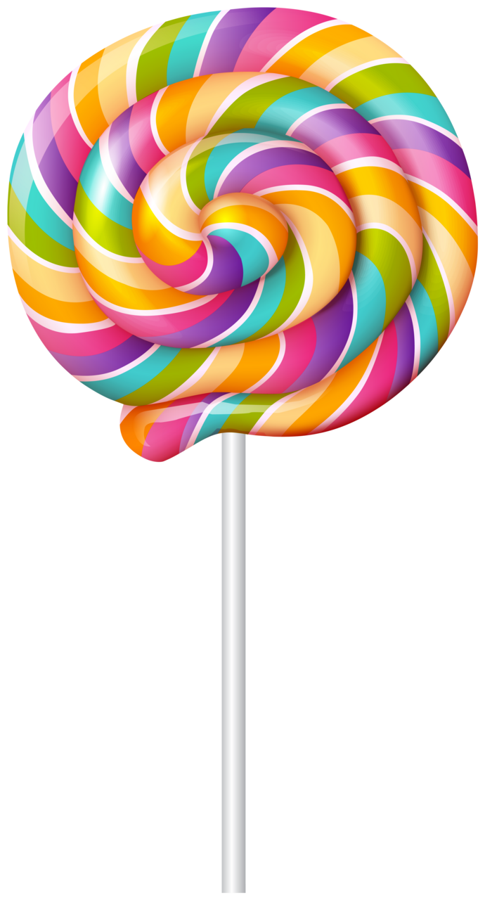 Donut swirl lollipop clipart free