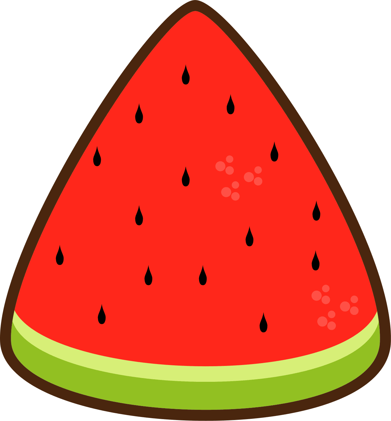 Watermelon pin page clipart transparent