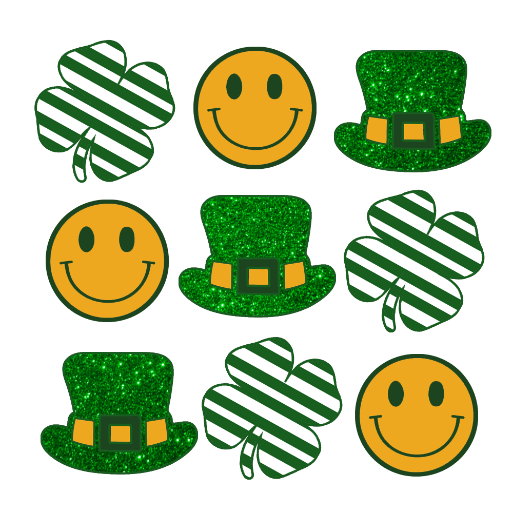 Leaf clover shamrock st patrick day patricks lucky cut digital clipart image