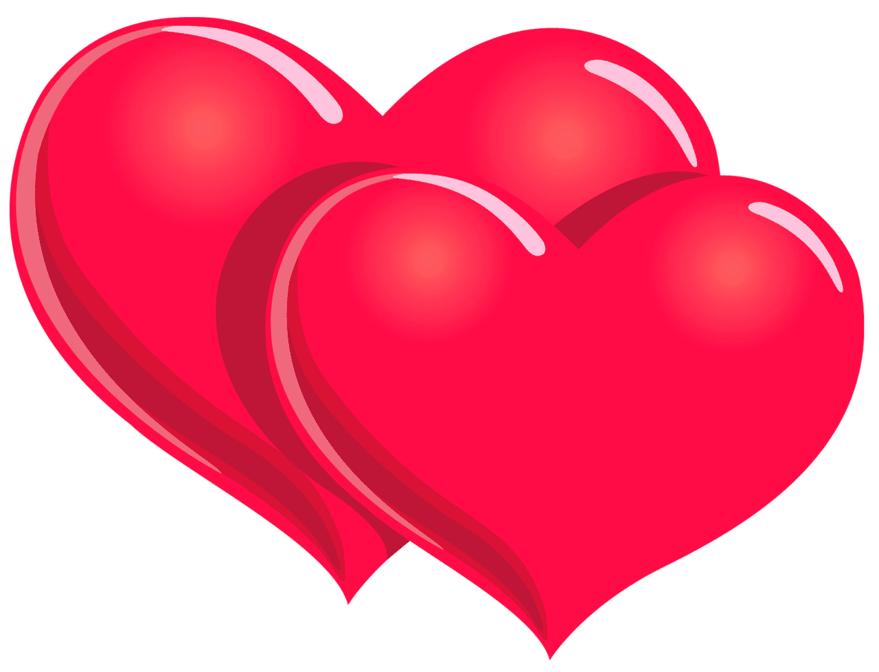 February valentines day hearts clipart picture