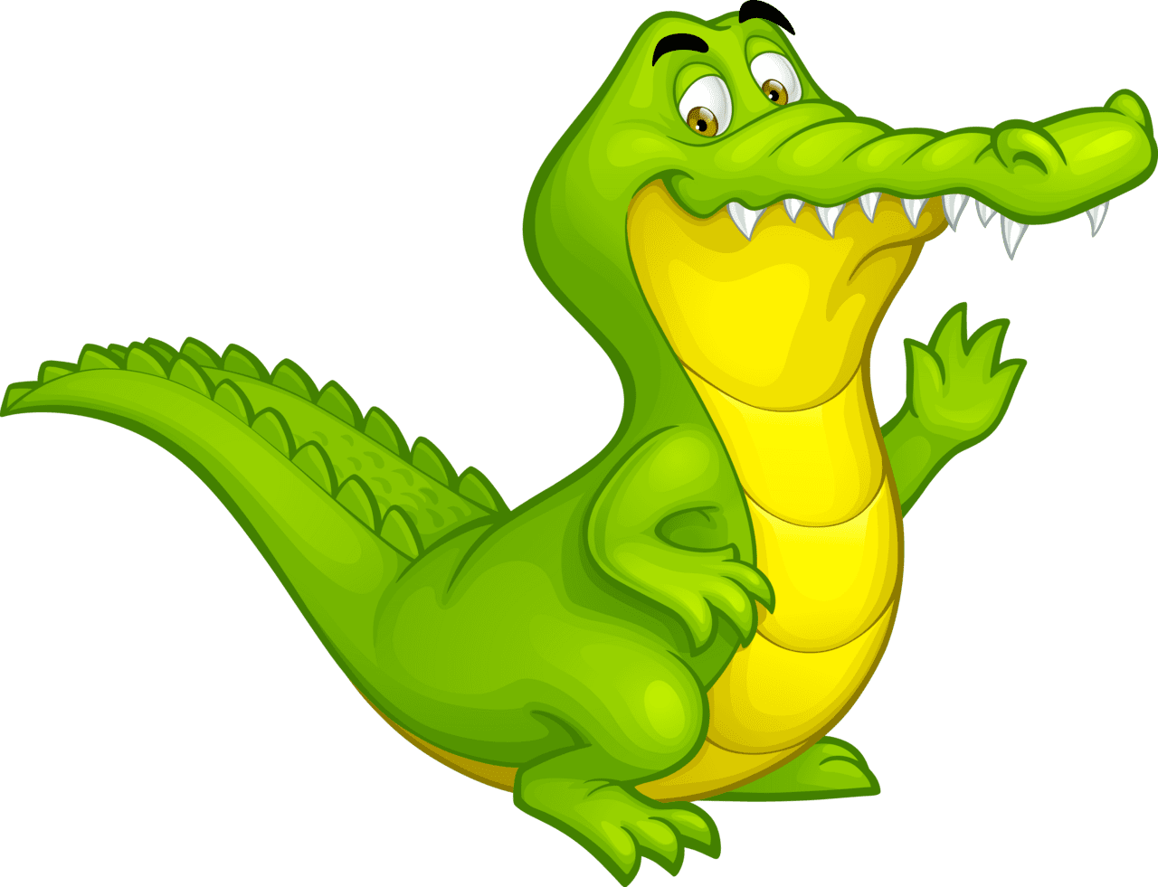 Alligator pin page clipart image