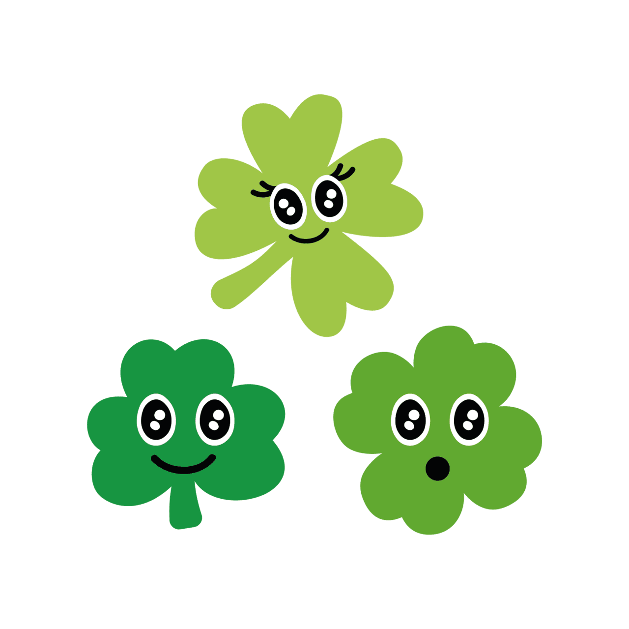 Leaf clover pin page clipart photo