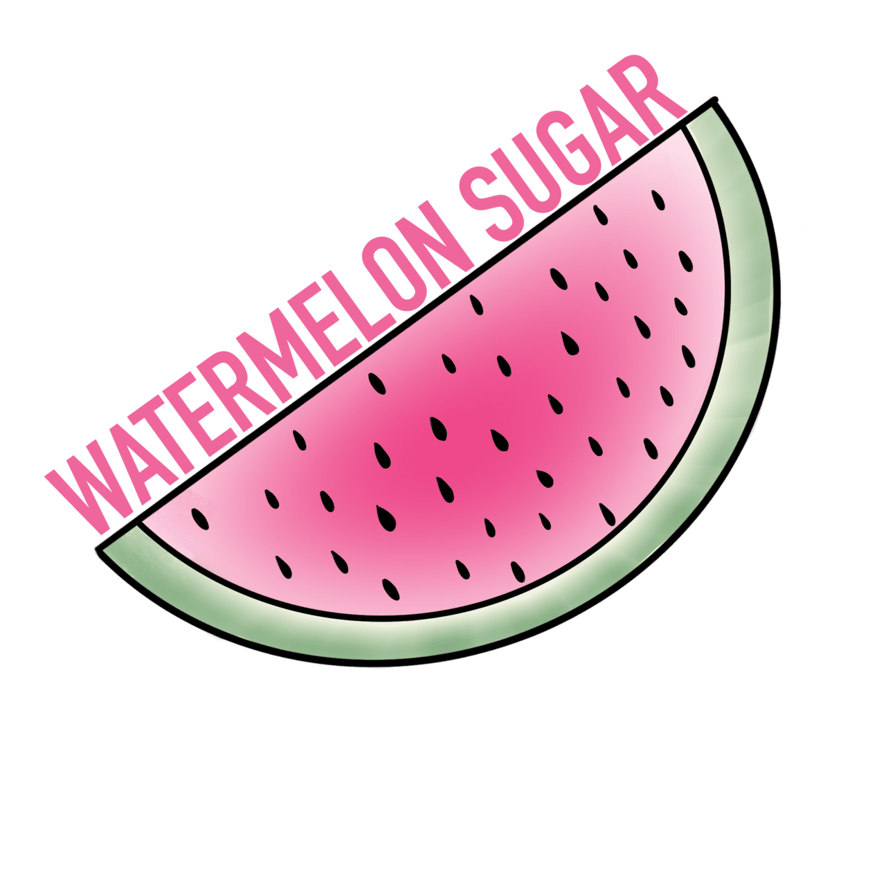 Watermelon sugar clipart vector