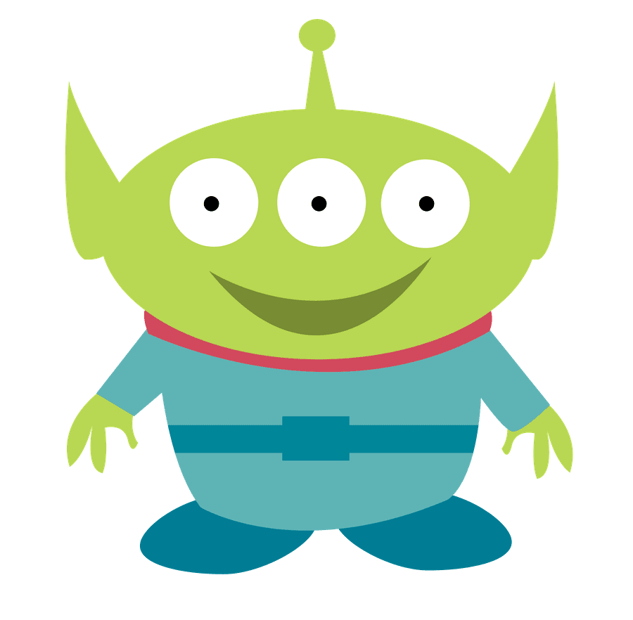 Alien toy story baby clipart background