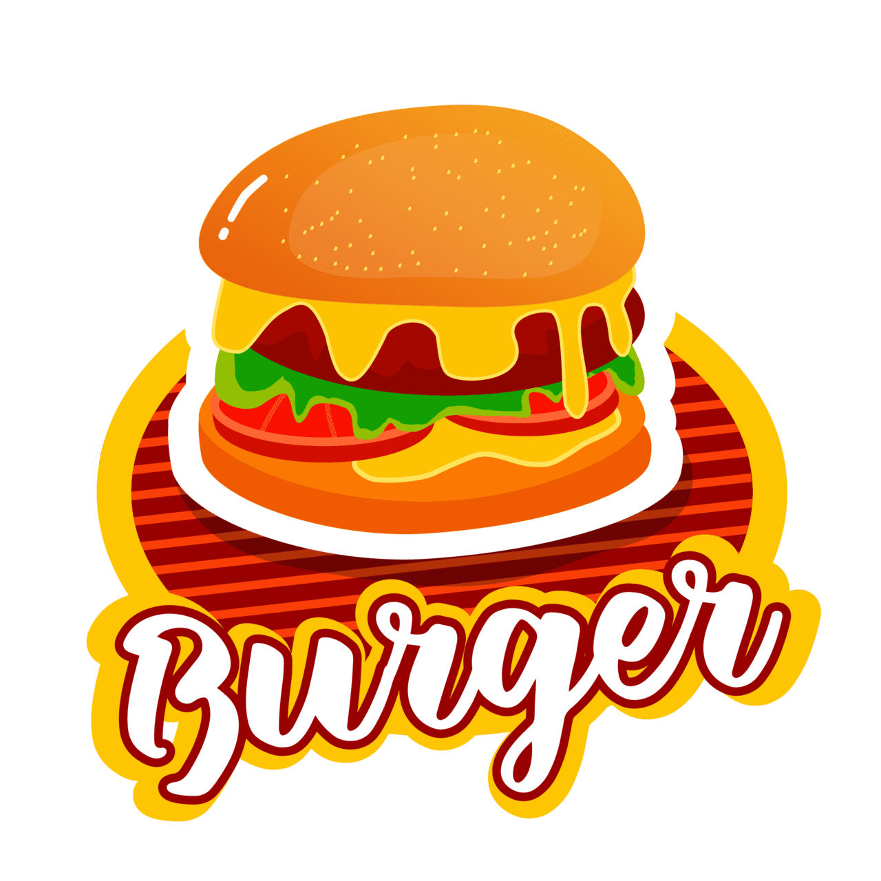 Hamburger page clipart image