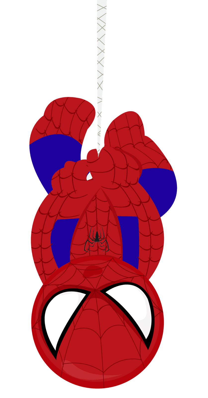 Spider baby superheroes clipart vector