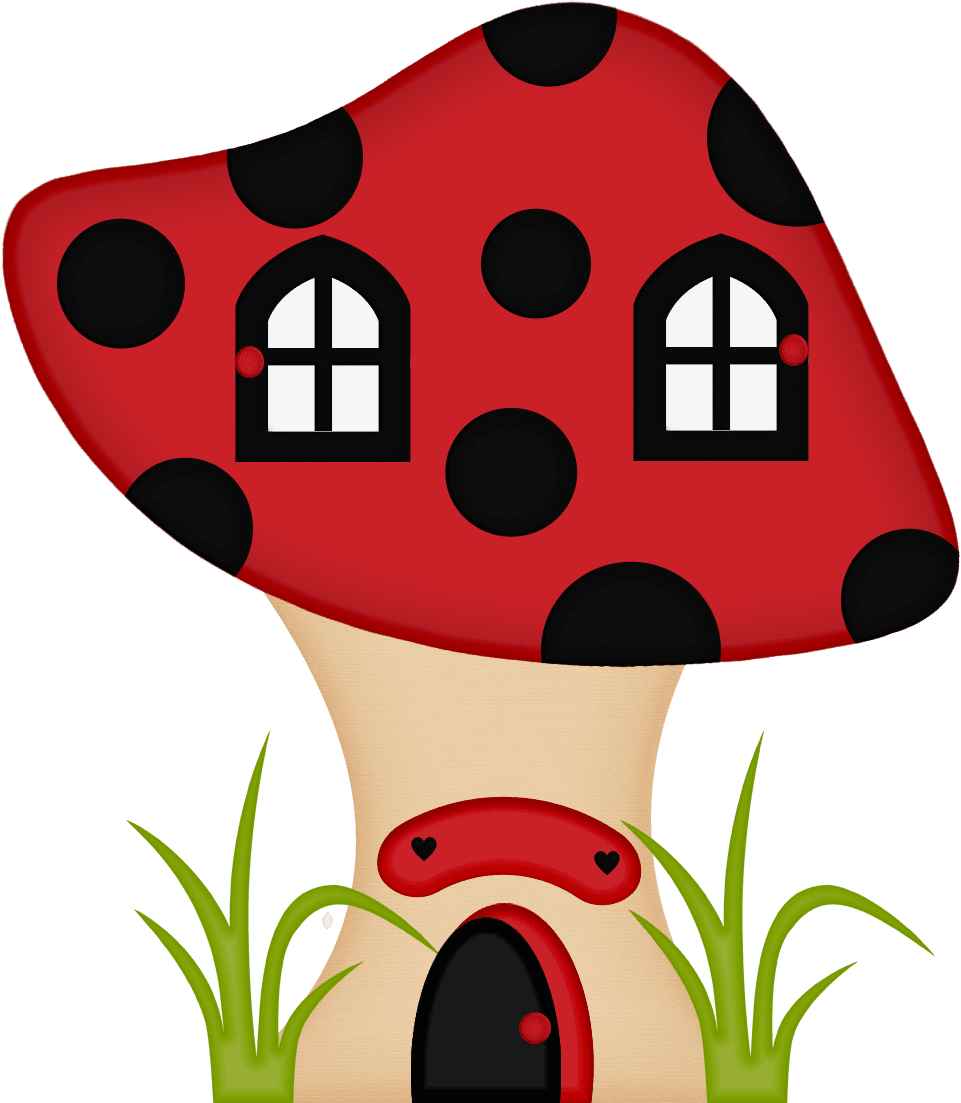 Mushroom pin by pic festas joaninha rainbow cartoon ladybug birthday party clipart transparent