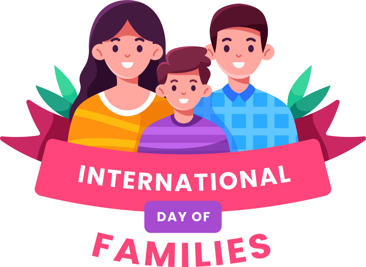 Types of family small big clipart logo