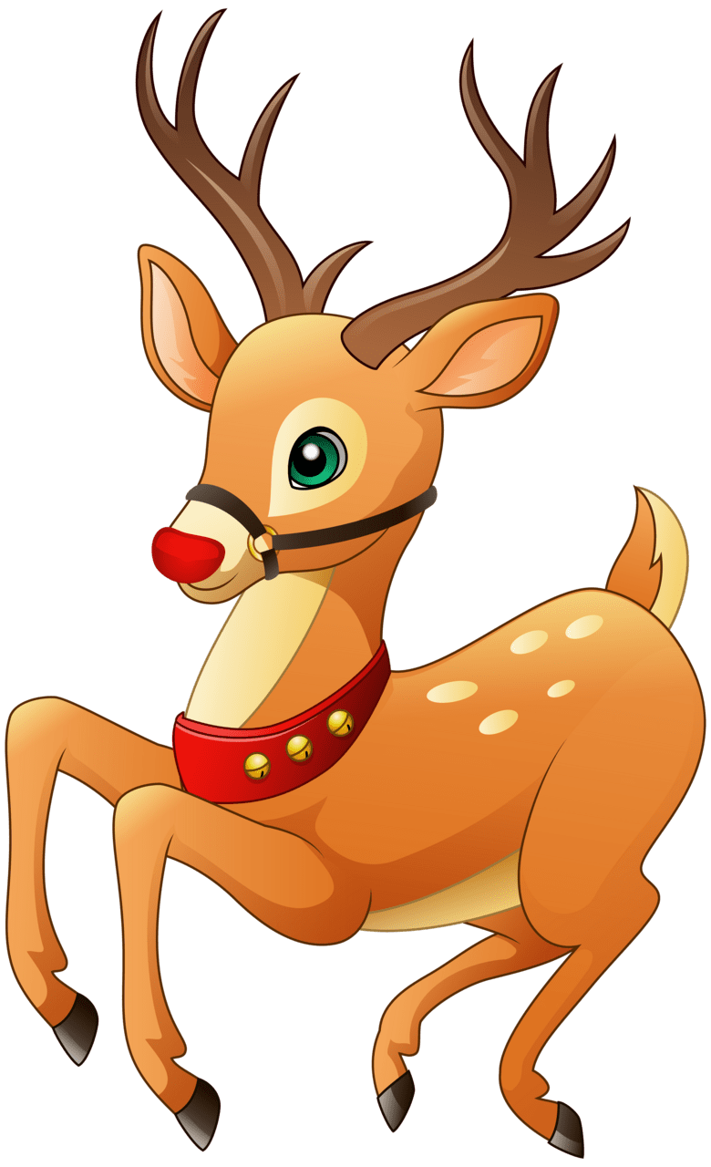 Deer rudolph clipart image