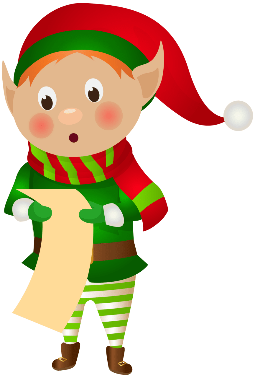 Christmas elf clipart free