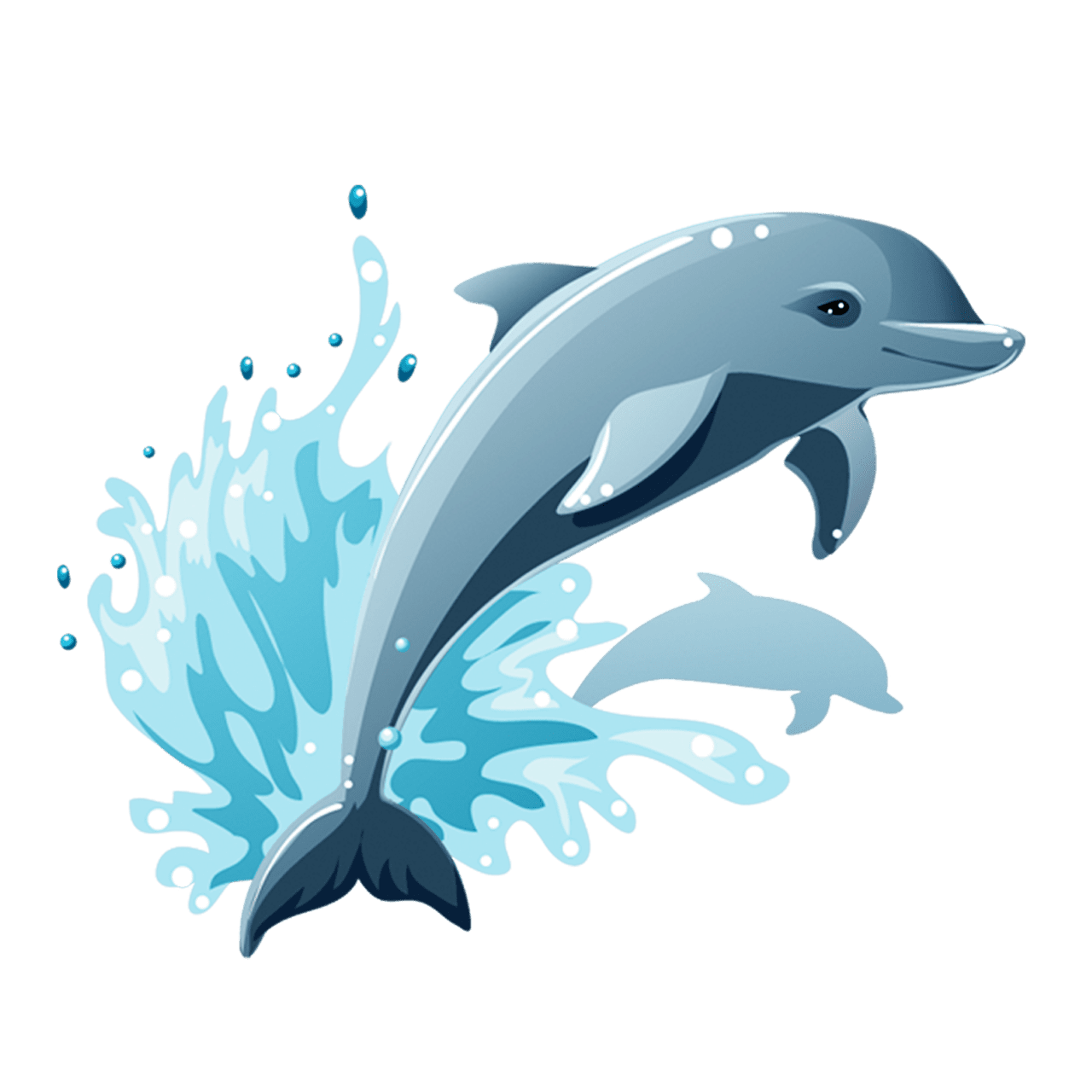 Dolphin clipart vector