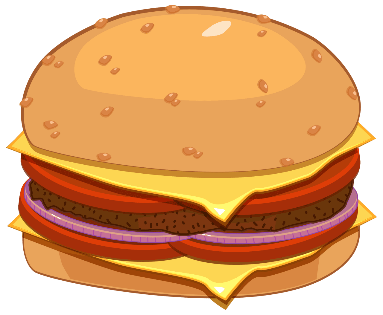 Hamburger burger sticker image clipart