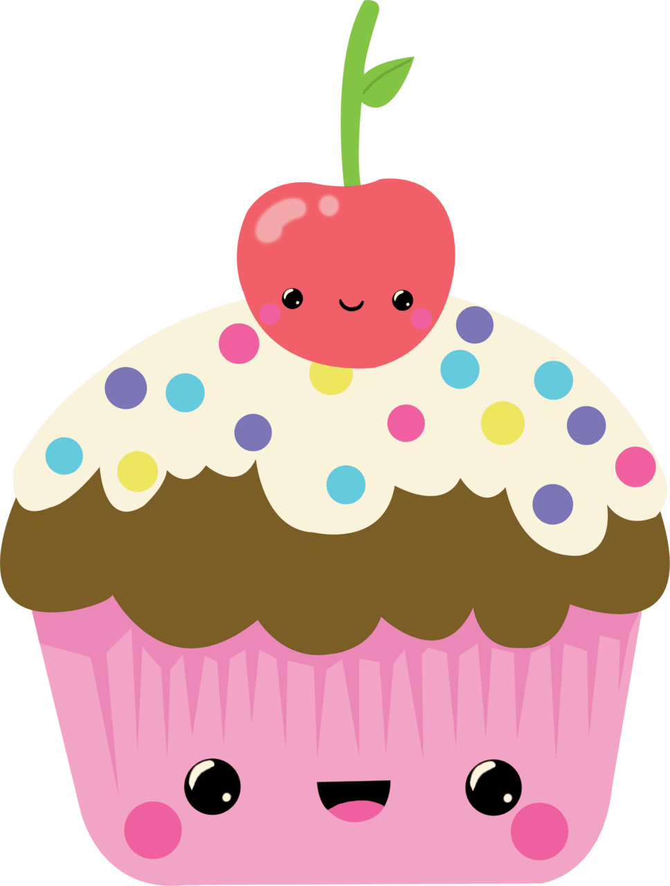 Cupcake pin page clipart background 2