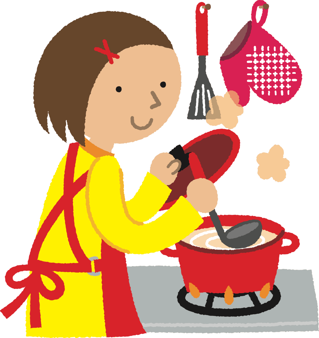 Cooking pin page clipart logo