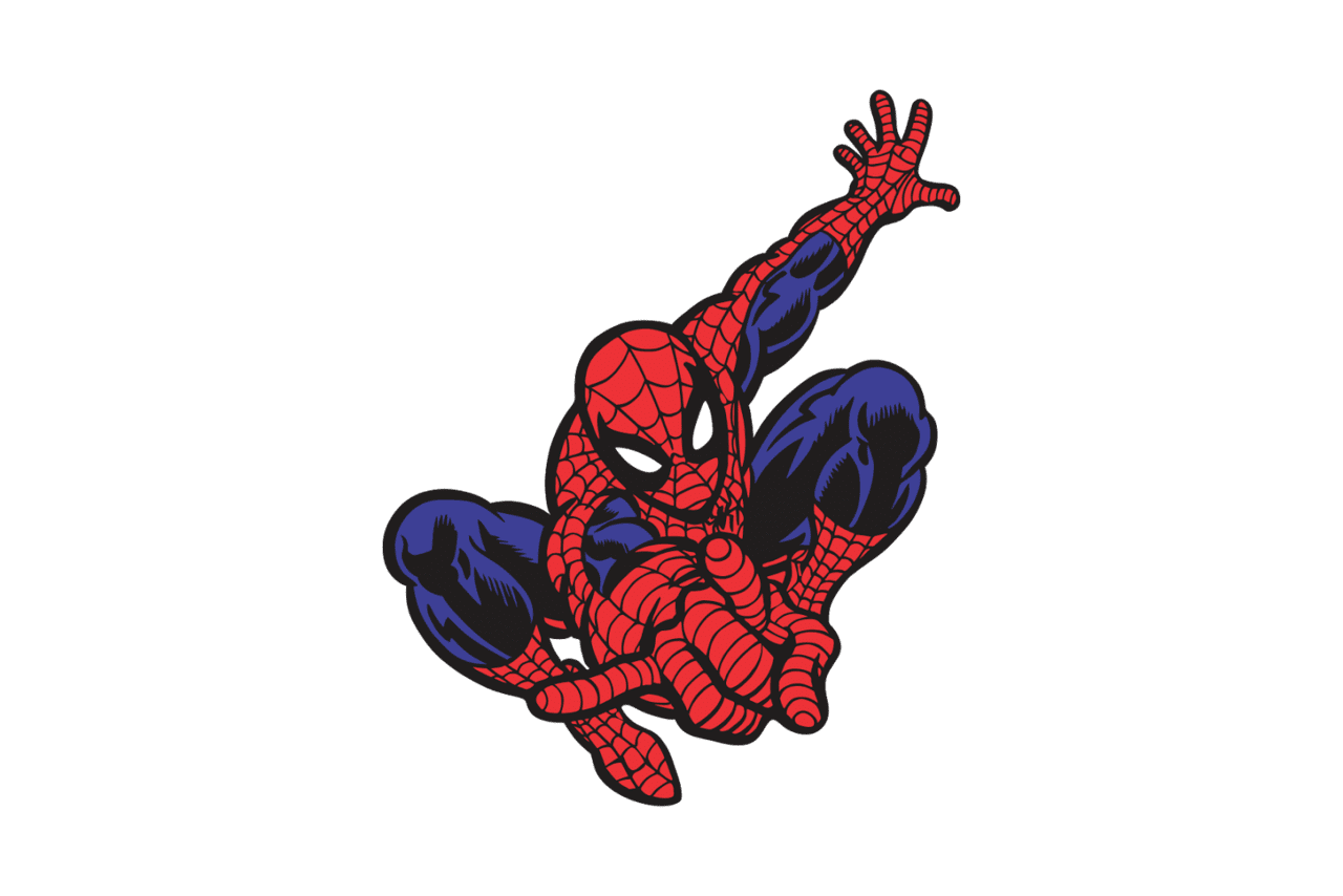 Spider man clipart design logo