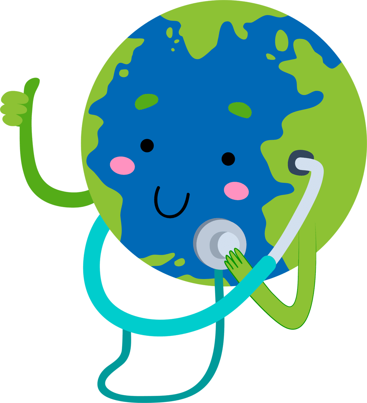 Stethoscope world health day vector image clipart