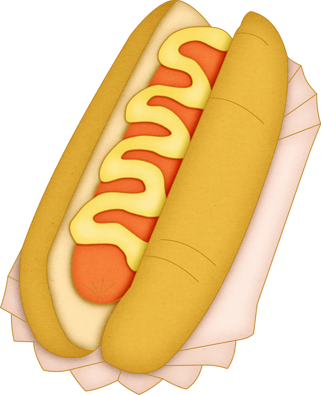 Hot dog clip de fiesta en el campo clipart photo