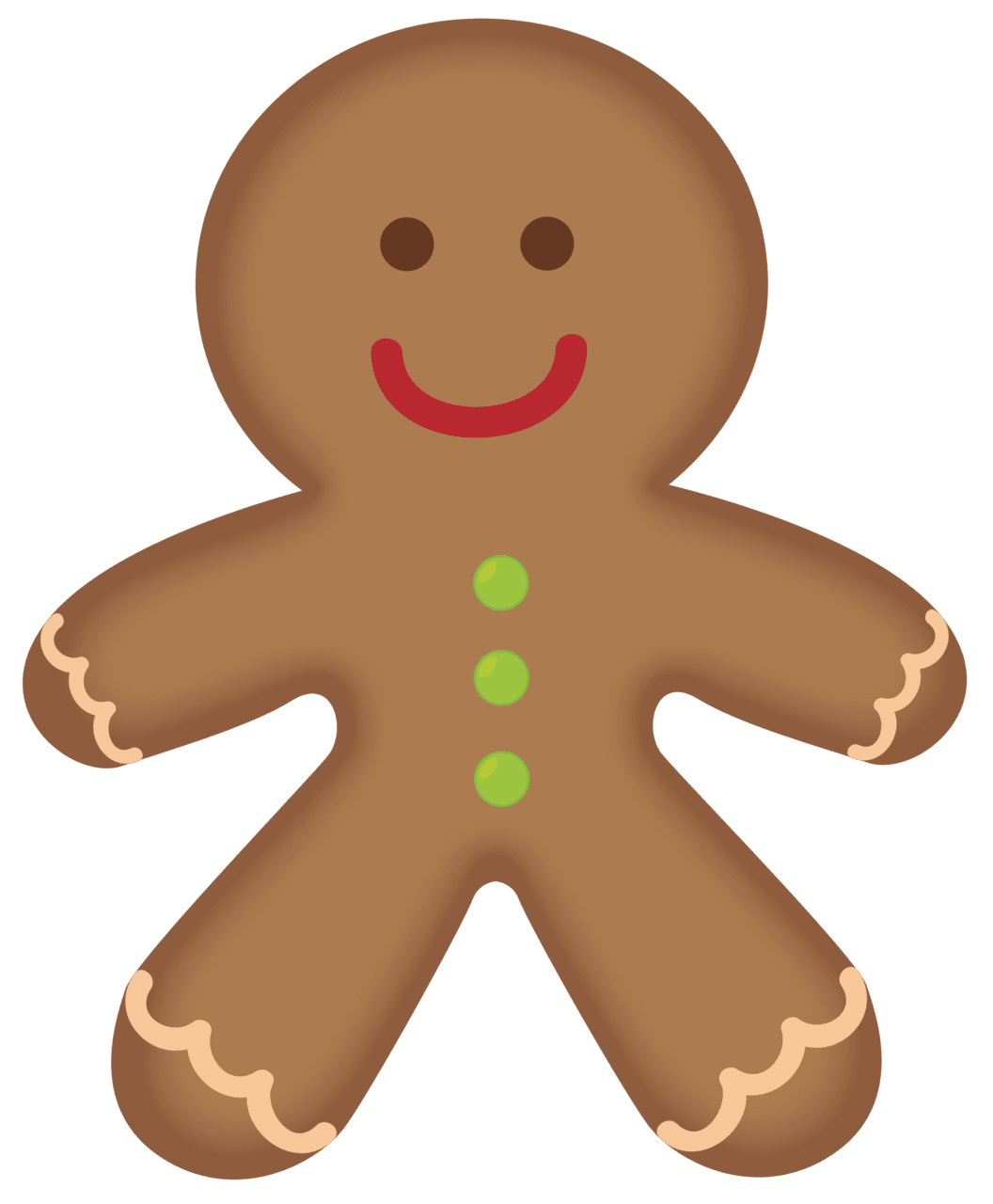 Person gingerbread man men clipart background