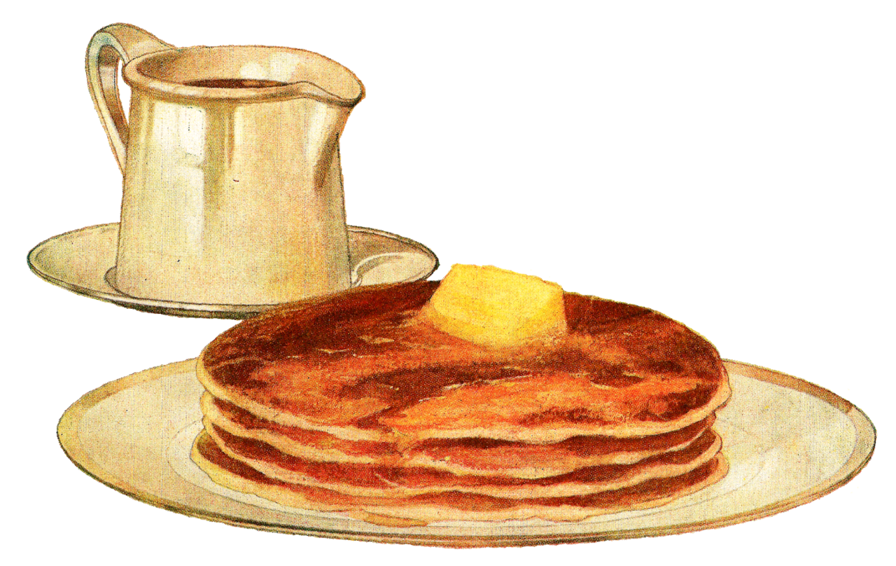 Breakfast digital food baking pancakes powder kitchen clipart background