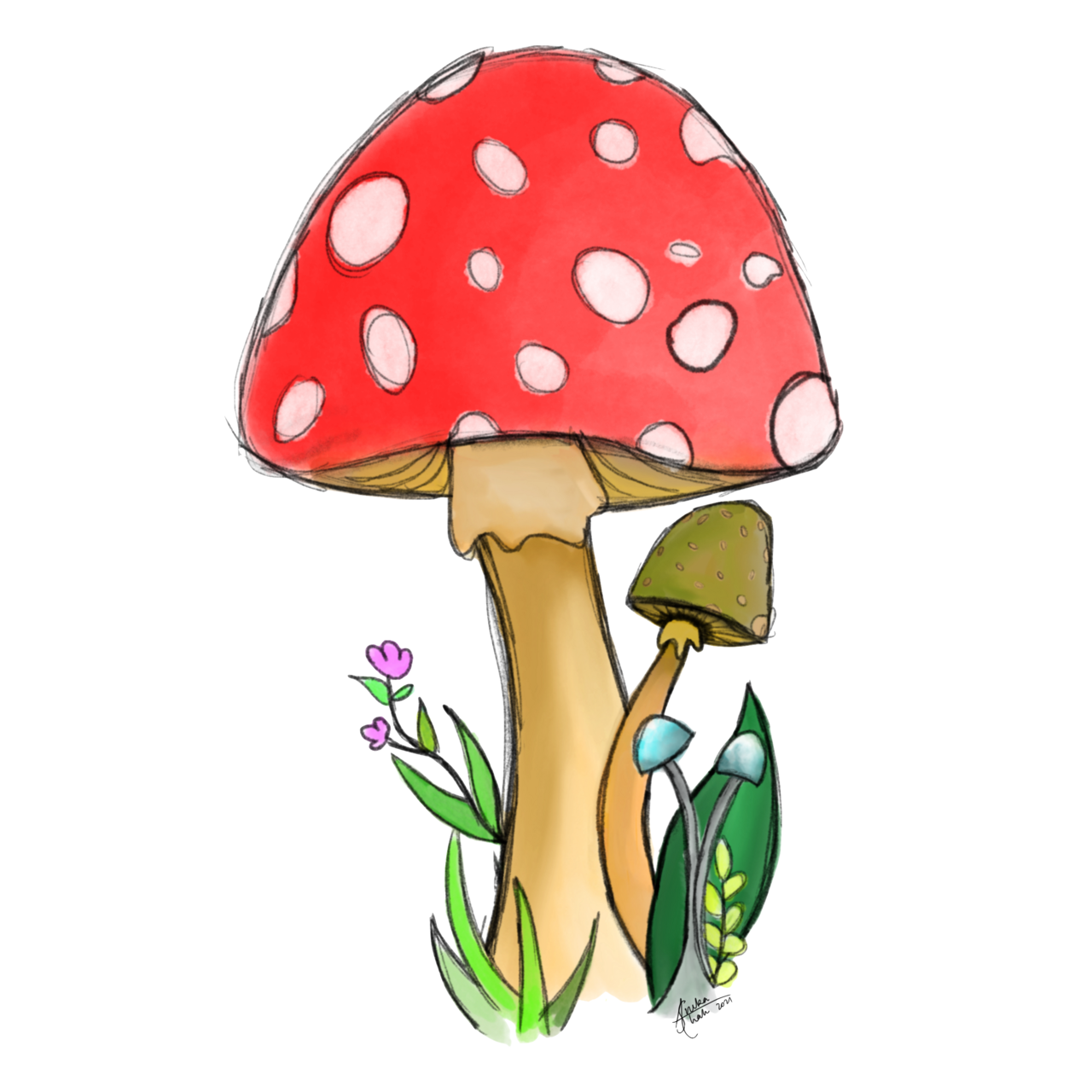 Mushroom clipart transparent