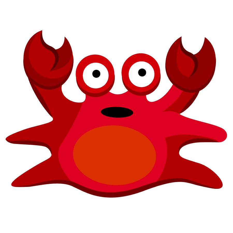 Crab pin page clipart picture 3