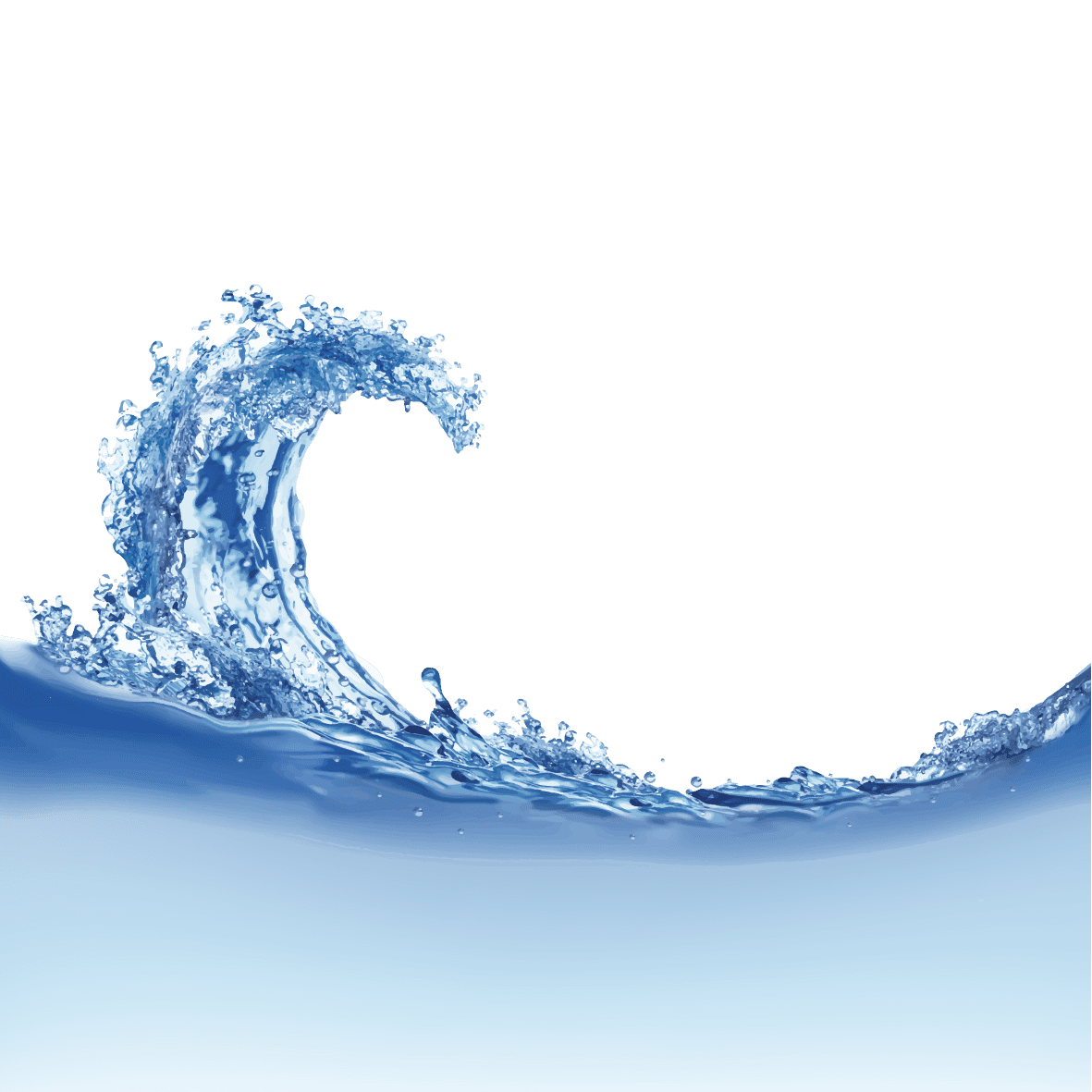 Water creative dispersion vector wave wind clipart