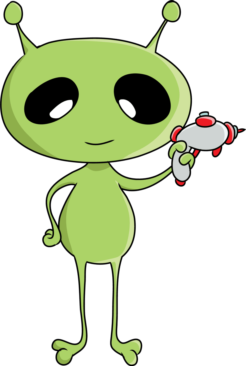 Alien pin page clipart logo