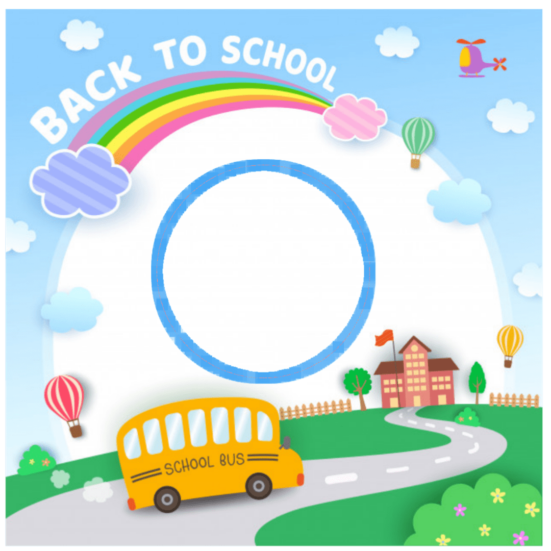 School bus unduh twibbon tatap gratis desain pamflet brosur clipart background