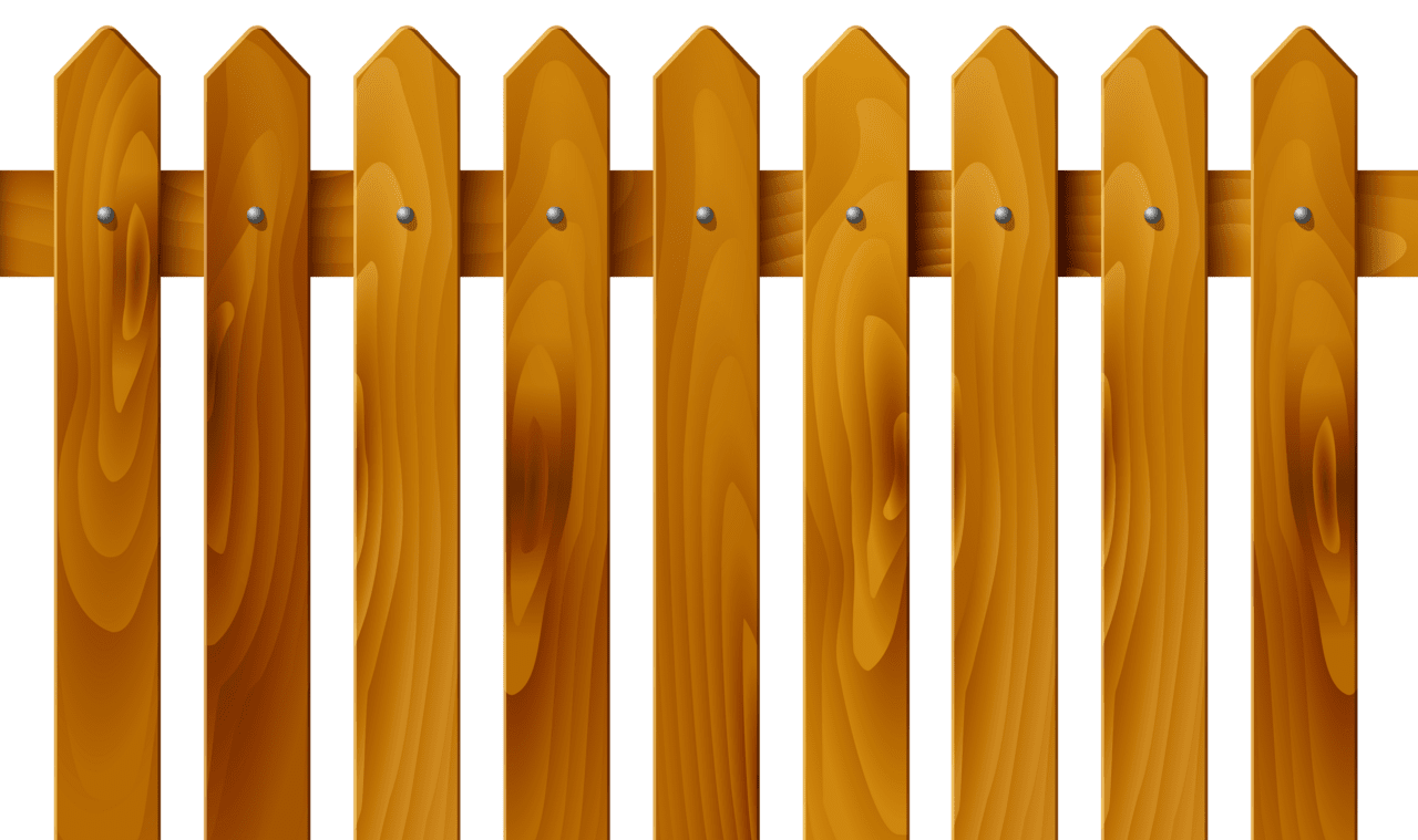 Home fence clipart image