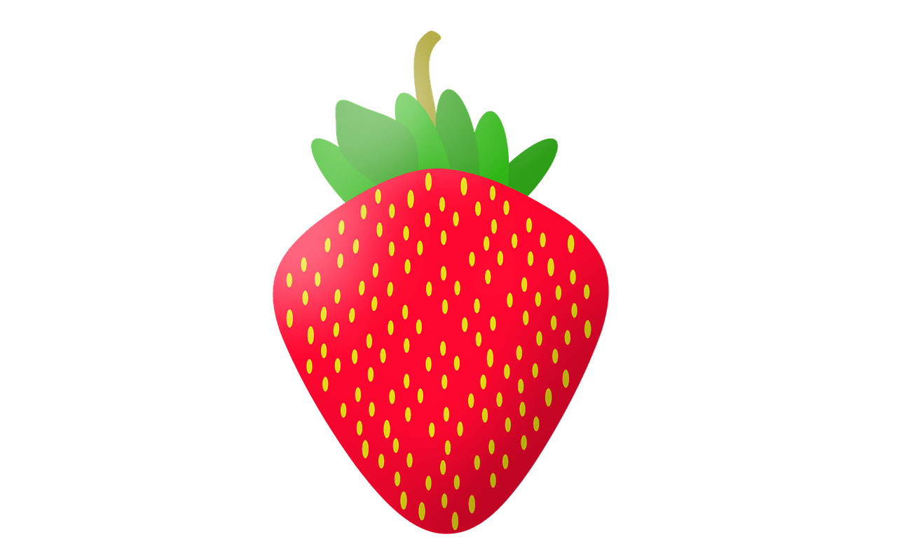 Strawberry fruit vector image clipart