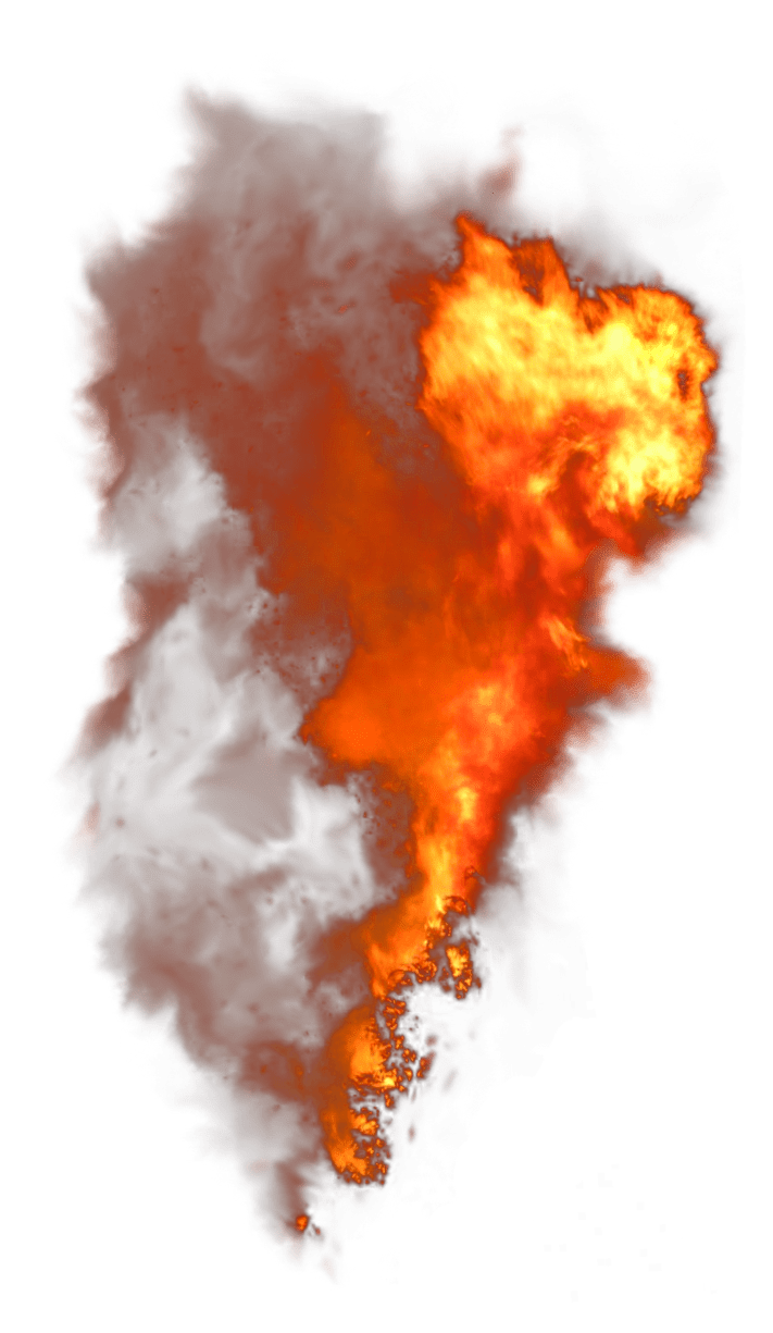 Dreadful fiery flame clipart picture