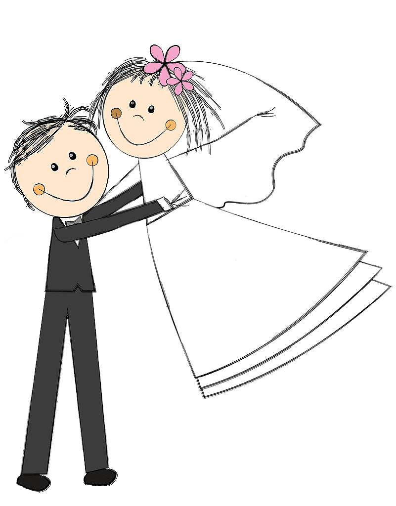 Wedding clipart logo