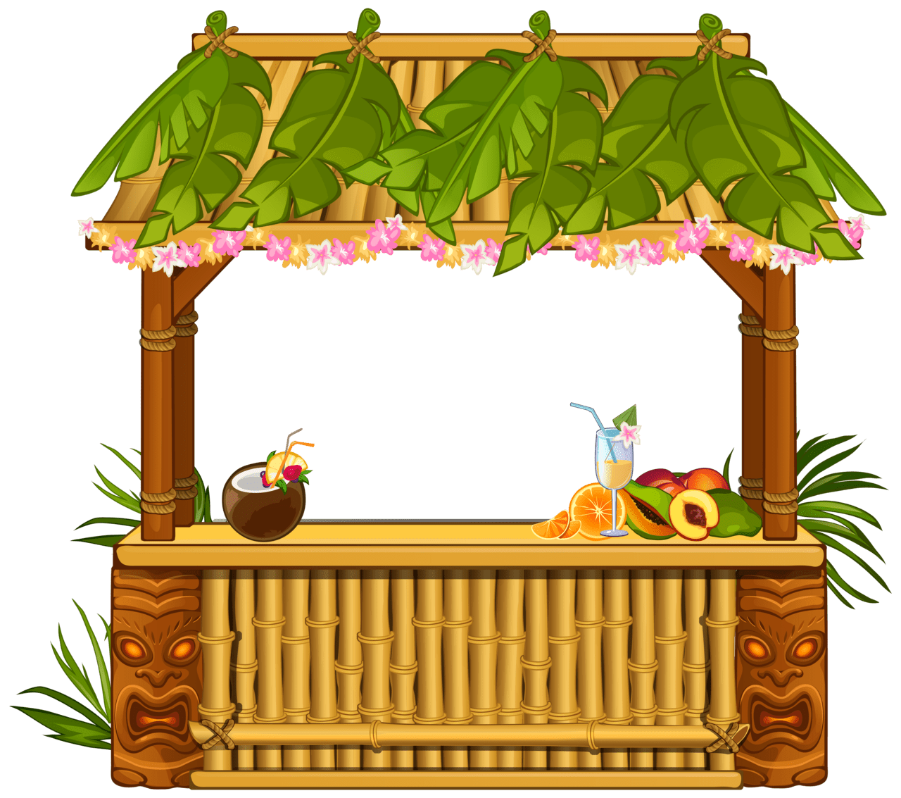 Taco beach bar clipart image