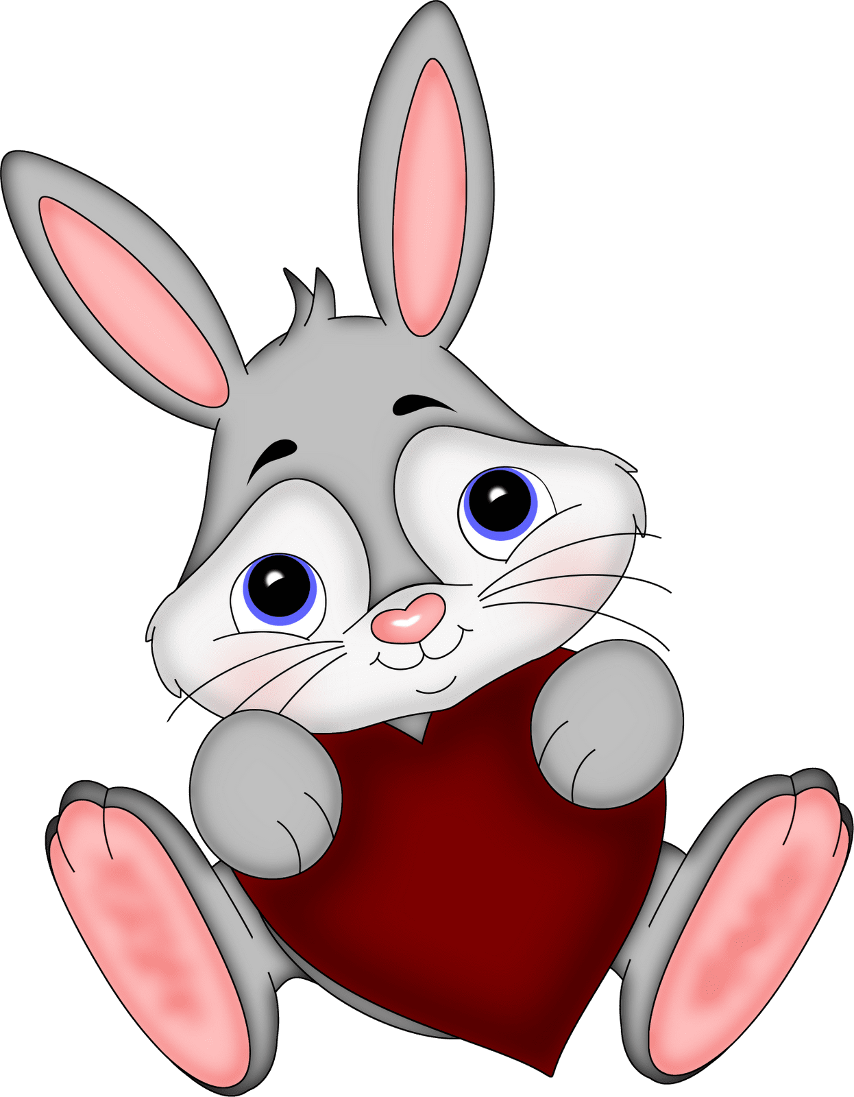 Easter bunny some love for you cute animal valentine baby shower clipart background