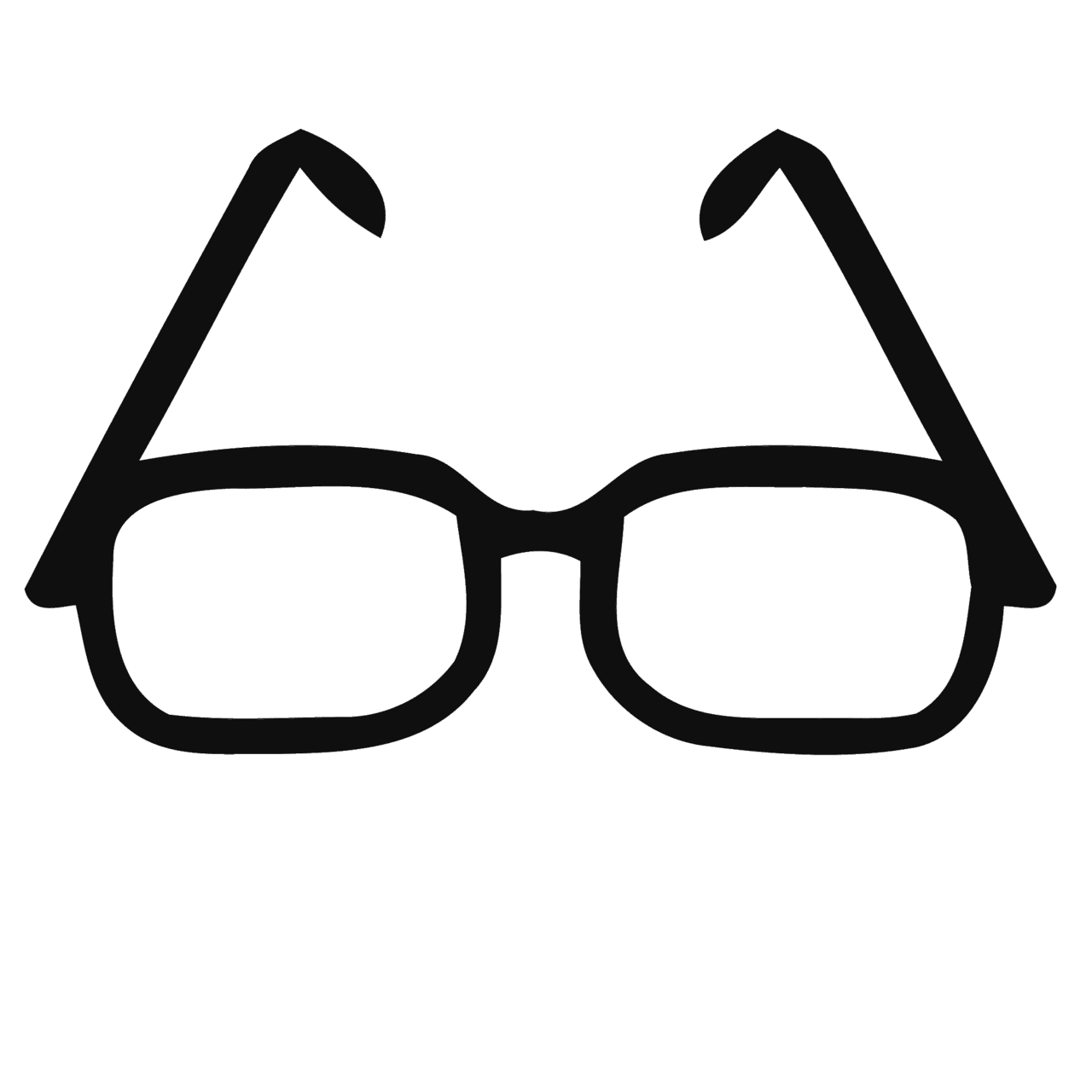 Glasses pin page clipart free