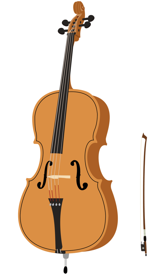 Music cartoon cello drawing clipart clip art