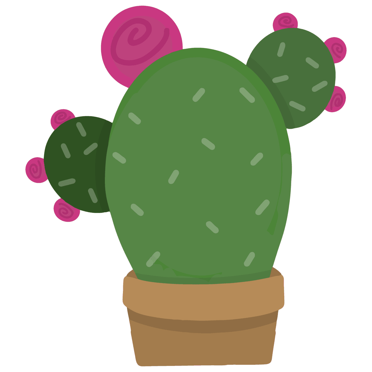 Cactus pin page clipart transparent