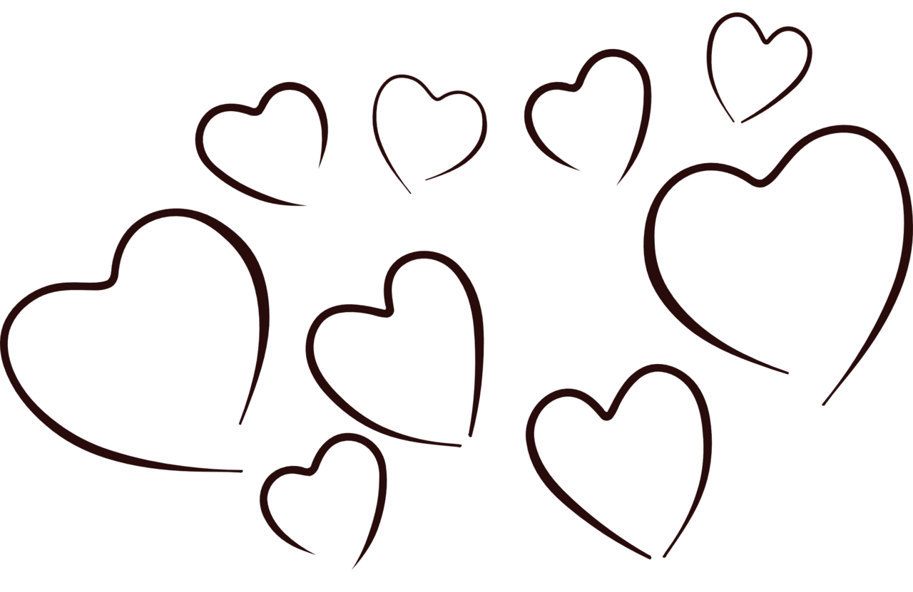 Heart black and white clipart images