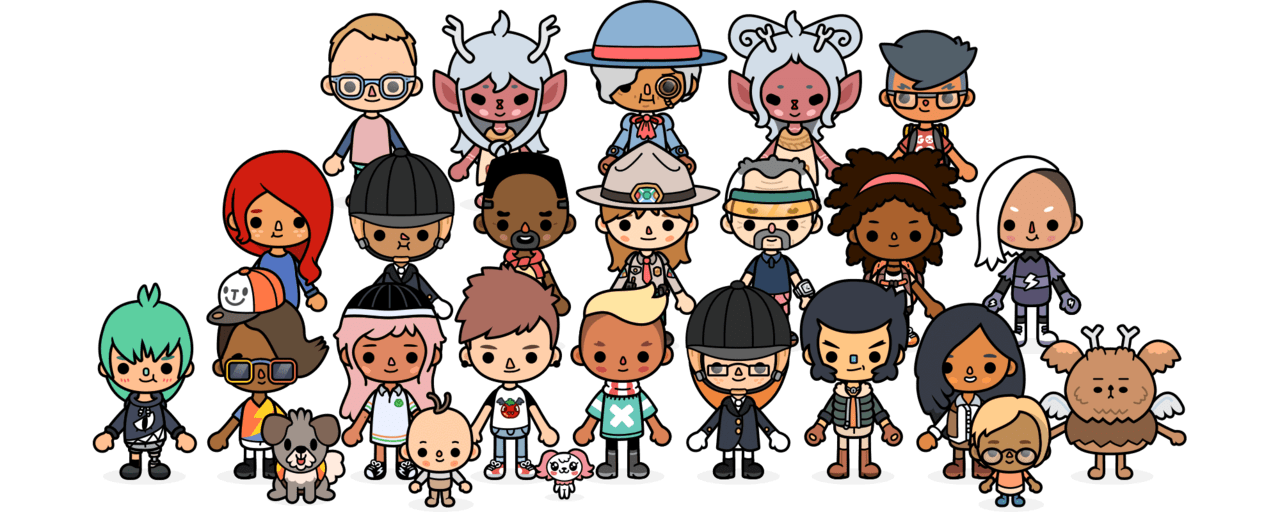 Cheerleader toca boca jr clipart transparent