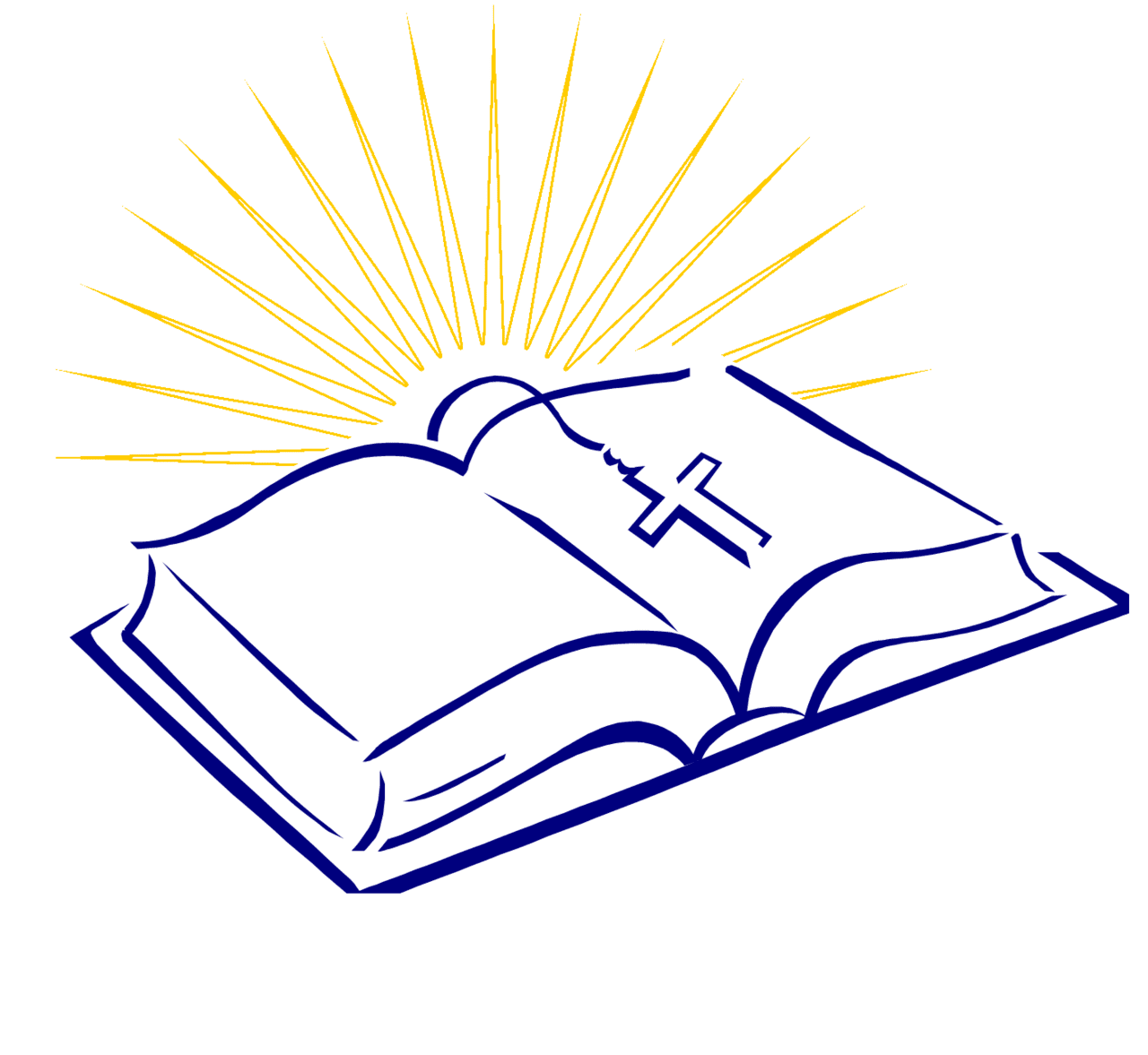 Bible with rays clipart clip art