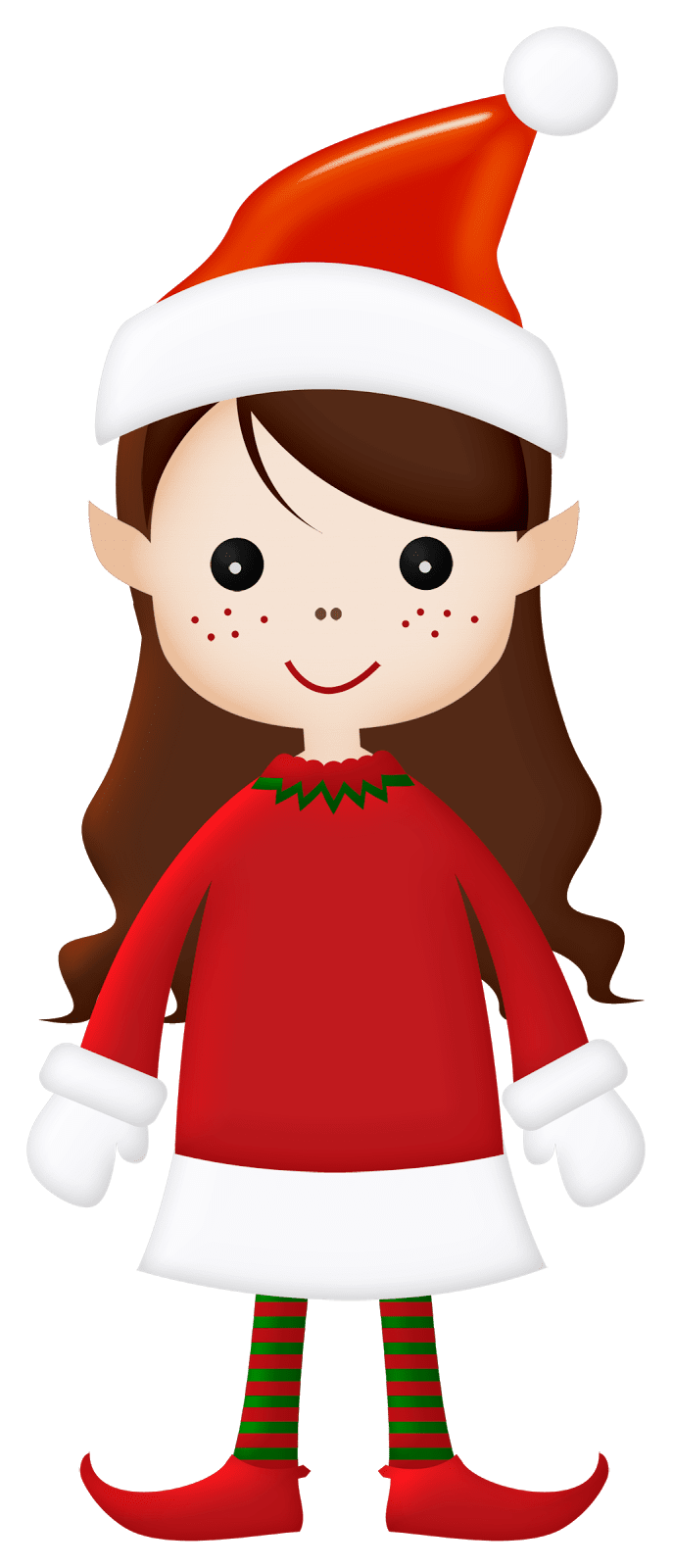 Duendes del clipart ayudando santa claus girl elf christmas clip art