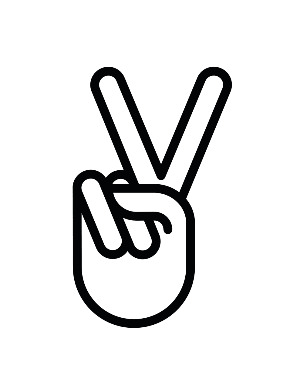 Hand peace sign fav wall paper clipart panda images