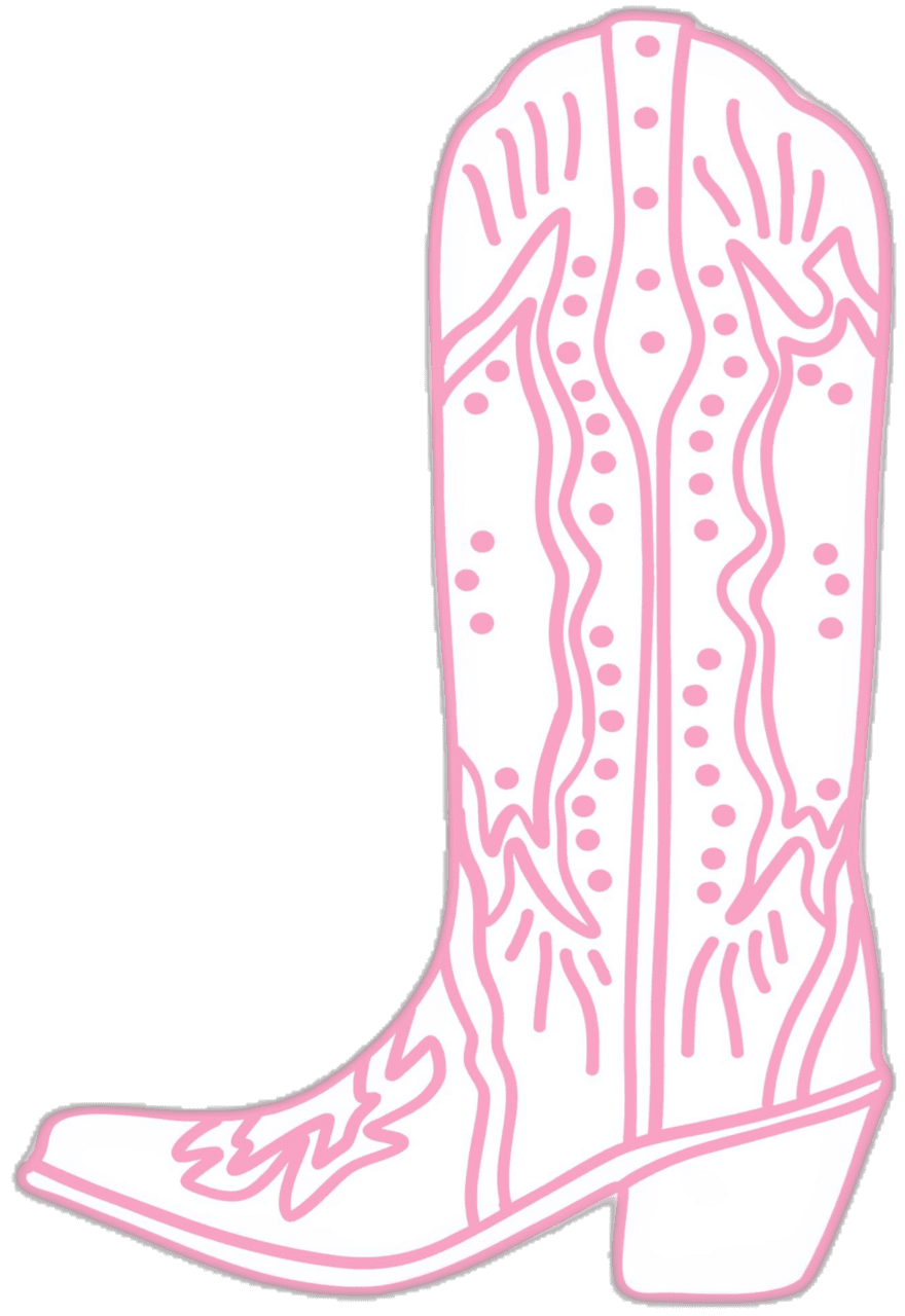 Cowboy boots pink boot western cowgirl bachelorette nashville clipart background